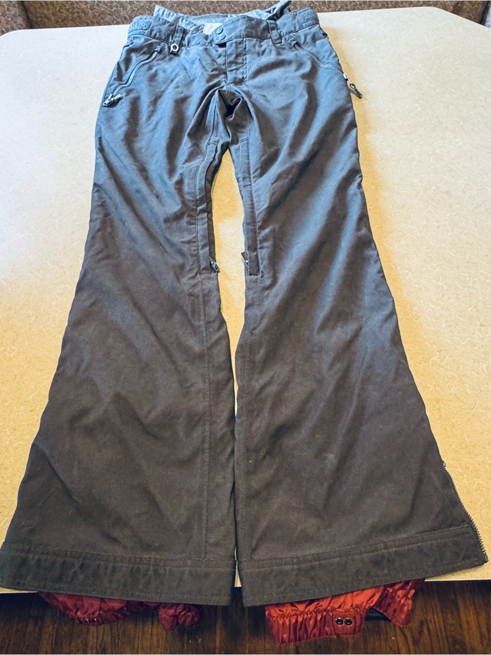 Roxy 15K Women’s Slim Fit Snowboard Ski Pants Gray Size Small